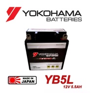 YB5L YB5 (STARTER) BATTERY GEL YOKOHAMA YAMAHA SPARK110 SPARK135 LC135 V1 MIO MX LEGENDA110 SRX105-E NOUVO CLICK110