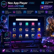 Nox App Player v7.0.6.2 2025 Lifetime For Windows Android Emulator Software
