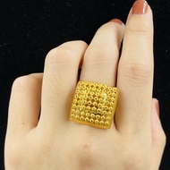 Cincin borobudur emas asli kadar 700 simple mewah elegant uk 15 adjust