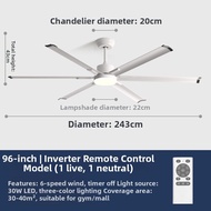 YYD | Large Size Commercial Ceiling Fan 60 Inch Silent DC Motor Energy Efficient Industrial Grade Fa
