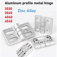 Aluminum profile metal hinge Zinc alloy Aluminum profile hinge hardware support hinge For 3030 3040 