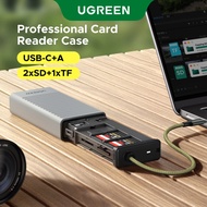 UGREEN USB-A + USB-C card reader to 2 SD cards + 1 TF card with USB 3.0 SIM card starter