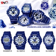 Casio G-Shock DW-5600BWP GA-110BWP GA-700BWP GA-2100BWP Blue & White Porcelain Series Resin Band Men