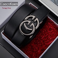 [Mới][Hàng cao cấp] Thắt lưng da nam cao cấp Caecn Koen- dây nịt da bò 2 lớp -Full hộp đựng cao cấp-