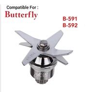 Heavy Duty Blender Butterfly B-591 B-592 Stainless Steel Blender Blade Part (Not Include Jug & machi