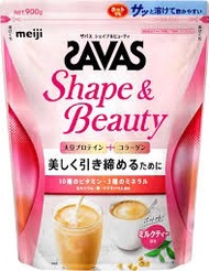 (訂購) 日本製造 明治 SAVAS for Woman Shape &amp; Beauty 膠原蛋白粉 900g 奶茶味