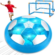 TURNMEON Hover Soccer Ball for Boys Rechargeable Floating Football Set with 2 Goal Soccer LED Light 