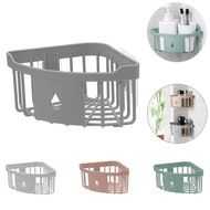 2023new Bathroom Shelf Corner Space Aluminum Bathroom Triangle Basket Shower Room Storage Rack Wall Mounted White/Pink/Green/Grey