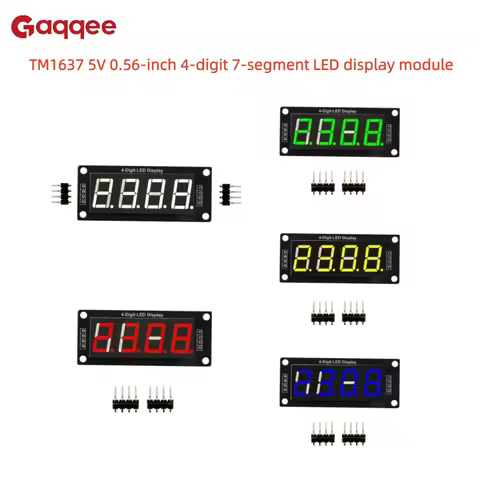 TM1637 0.56-inch Four-Digit LED Display Module 5V 4-Digit 7-Segment Clock Module LED Display Module