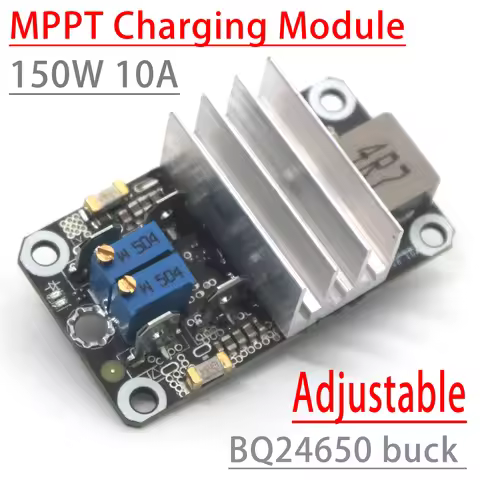 150W 10A BQ24650 DC-DC Buck USP Solar MPPT Charging Module CC-CV 12V 24V Lead-acid LiIon LifePo4 3S 