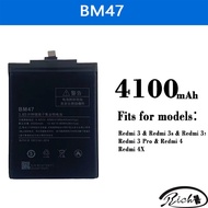 BM47 Battery For Xiaomi Redmi 3 3s 3x 4x Redmi 3 Pro (3500mAh) Battery Spare Parts