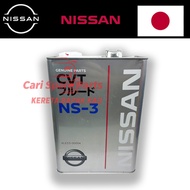 100% NISSAN NS-3 CVT AUTO GEAR OIL MINYAK 4LITER 4L NS3 NS 3 NS III