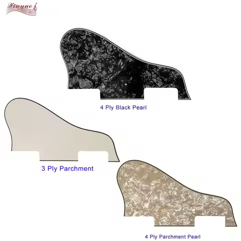 Xinyue Custom Guitar pickgaurd For Left Handed No Hole ES 335 Short Jazz Archtop Guitar Pickguard Sc
