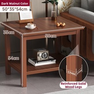 FWTDF | Rustic Solid Wood Sofa Table Living Room Chinese Style Side Table Corner Table Tea Table Sim