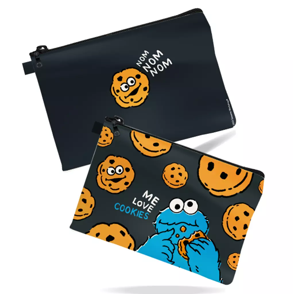 SST4-กระเป๋าอเนกประสงค์ A5 : Cookie Monster A5 Multipurpose Zipper Bag (A5-PDBAG-DGN-403) W22xH16 cm