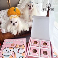 TELATEPet Moon Cake for Cats and Dogs Snack Dog Cat Exquisite Gift Box Pet Gift