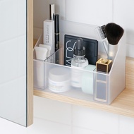 HY/🍉SHIMOYAMA（SHIMOYAMA） Mirror Cabinet Storage Box Bathroom Skin Care Cosmetics Lipstick Partition Box Plastic Transpar