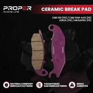 CERAMIK BREAK PAD HONDA CBR 150 (FR) CBR 150R-K45 (FR) VERZA (FR) MEGAPRO (FR) PROPER RACING LINE BR