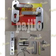 KUNCI PINTU RUMAH UKURAN KECIL VIRENZZO handle hendel PELOR TARIK PELLOR RUMAH Gagang Kunci Pintu Mi