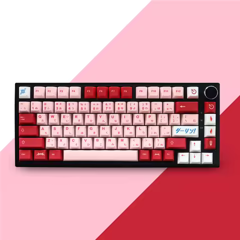 GMK JP Darling Keycap Dye Sublimation Claer Font 129 Keys Cherry Profile Keycap 6.25u Spacebar for M