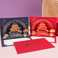 9 ️ ⃣ 3d Business Three-Dimensional Birthday Greeting Card High-End Sense Customization Staff Birthd
