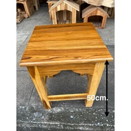 Teak Chair Side Table Size 40x40x50cm.