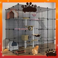 Dog Fence  DIY Pet Fence With Door Dog Cage Puppy Cat Rabbit Fence For Dog Pet Metal Kennel