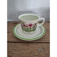 1 set of Noritoki Japan Saucer Cups 6 cups 6 saucers