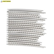 COUMTTERDGUB 20pcs Guitar Fret Wire​, ​Copper 2.0mm Width​ ​Fretwire Set​, Durable ​Chrome ​Luthier 