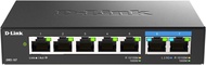 D-Link 7-Port 2.5GB Unmanaged Gaming Switch with 2 x 2.5G, 5 x 10/100/1000 Mbps - Multi-Gig, Network