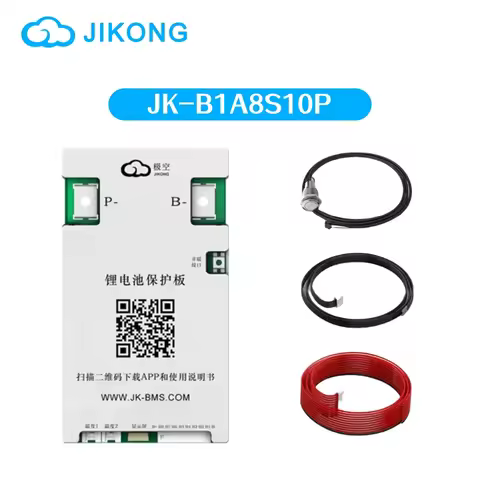 JK BMS B1A8S10P Smart Active BMS 4S 5S 6S 7S 8S 12V 24V Li-ion Lifepo4 LTO 1A Battery Balance BMS 10