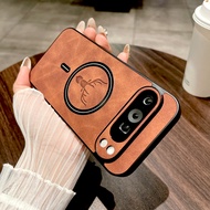 Bao da PU cổ điển cho Google Pixel 9 8 7 Pro XL A 9A 8A 7A 9pro 8pro 7pro proxl vỏ điện thoại cho Ma