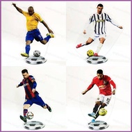 World Cup Football Star Ronaldo Beckham Messi Mbappé Haaland Action Figure Acrylic Model Toys Table 