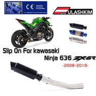 Slip On for Kawasaki ZX-6R ZX6R ZX 6R ninja 636 2008-2019 Motorcycle Exhaust Full system middle Link