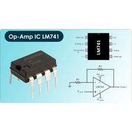 LM 741 classic optional amplifier (op-amp) integrated circuit [Alfa]