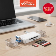 61SDOTG Type C Micro USBTF CFPC  Pembaca Kad SD 6 dalam 1 OTG Jenis C Penyesuai Pemacu Kilat USB Mik