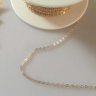 14K Gold-Covered Flashing O Chain 1.68mm Wide Light Gold Bright Gold American Gold-Injected Loose Ch