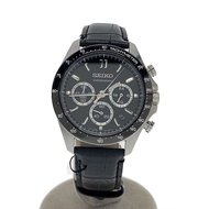 SEIKO Men's Watch Quartz Analog Leather BLK 8T63-00D0 Direct from Japan Secondhand