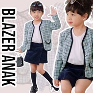 Korean BLAZER for Girls in BARBIE Style 1-4 Years Old | Korean Long Sleeve CARDIGAN OUTER JACKET Mad