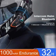 Intercom Helm Bluetooth 2 Riders Call Music IP67 1000mAh