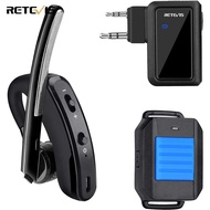 Retevis EEK013วิทยุสื่อสารสองทางหูฟังแบบบลูทูธกับไร้สาย PTT ใช้ได้กับ Retevis RT5R RT1 RB637วิทยุสื่