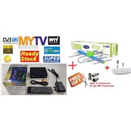 Digital TV Receiver Fraskoo K2 Pro + Ant TD5E + Cable RG6 15M + Free Connector