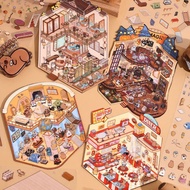 Fangdao Capybara World Series 3D creative sticker 3D landscape sticker