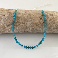 冰雪項鍊 ◇ 純銀 + 磷灰石項鍊 ◇ 卡倫銀 + 磷灰石項鍊