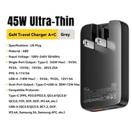 Essager 45W GAN Charger แบบพกพา USB Type-C PD30 Fast CHARGE UK EU เวอร์ชันฮ่องกงเครื่องชาร์จ GAN พร้