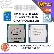 🇲🇾【READY STOCK】 CPU PC Intel Core i3 4th & 6th Gen | i3-6100 / 4330 / 4130 / 4160 / 4150 | LGA 1150 