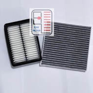 (PRE-ORDER) (PROMO 2sets $25) Honda Vezel HRV Freed Shuttle Jazz Fit City Engine Air Filter + Aircon Charcoal Filter