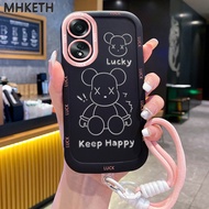 MHKETH Case For OPPO A58 4G A58 5G A58X 5G A78 5G A1X 5G A2X 5G Bracelet Phone