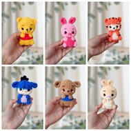 Keychain crochet, pooh keychain, crochet plushies