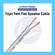 (1 meter) Fajar Twin Flat Speaker Cable PVC Twin Cable Light Cable Electrical WIre  23/0.14 x 2 core